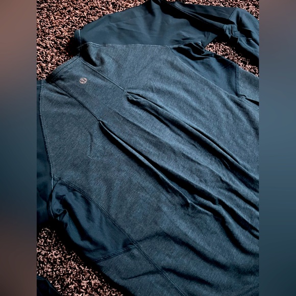 lululemon NWT Clip-in Long Sleeve Heathered Alberta Lake/Alberta Lake - Picture 11 of 14